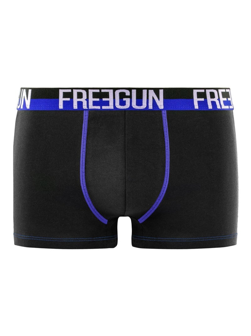 Lot de 4 boxers homme en coton freegun freegun Noir - Kiabi