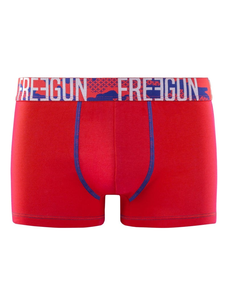Lot de 4 boxers homme en coton freegun Noir - Kiabi