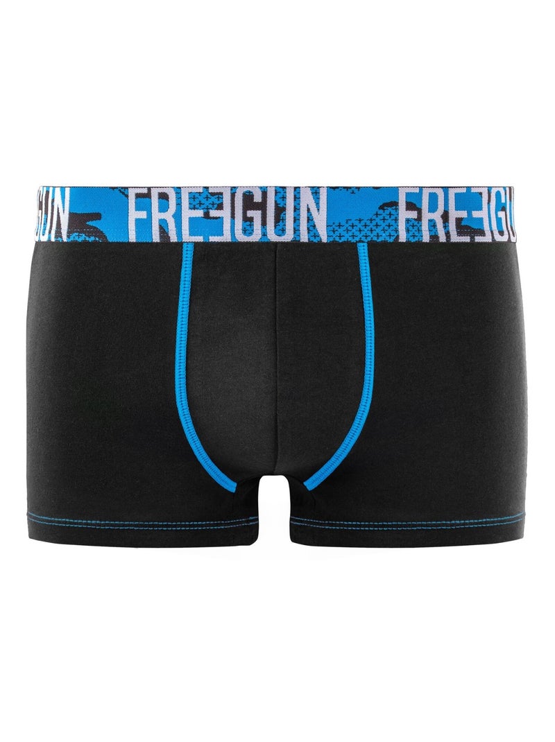 Lot de 4 boxers homme en coton freegun Noir - Kiabi