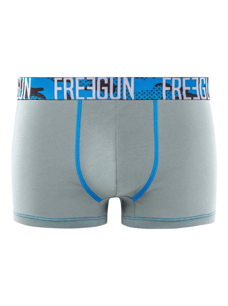 Lot de 4 boxers homme en coton freegun Noir - Kiabi
