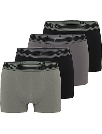 Lot de 4 boxers homme en coton fu5335 et fu5337 fila