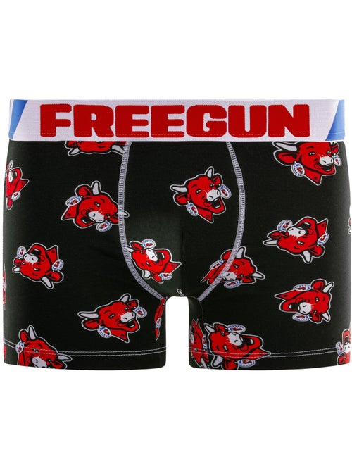 Lot de 4 boxers homme en coton la vache qui rit freegun - Kiabi Lot de 4 boxers homme en coton la vache qui rit freegun - Kiabi