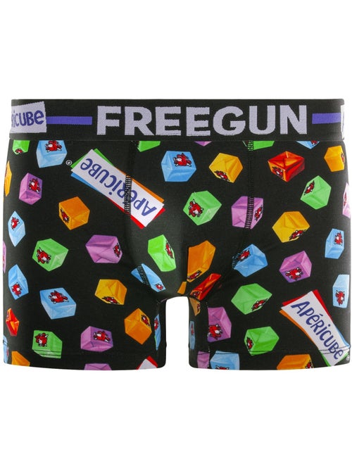 Lot de 4 boxers homme en coton la vache qui rit freegun - Kiabi Lot de 4 boxers homme en coton la vache qui rit freegun - Kiabi