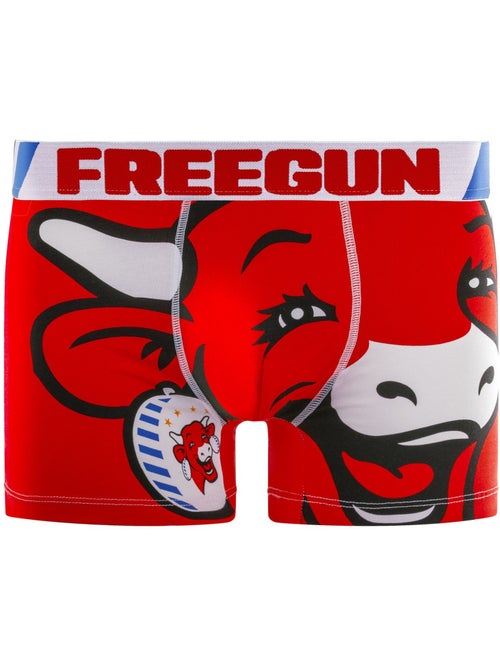 Lot de 4 boxers homme en coton la vache qui rit freegun - Kiabi Lot de 4 boxers homme en coton la vache qui rit freegun - Kiabi