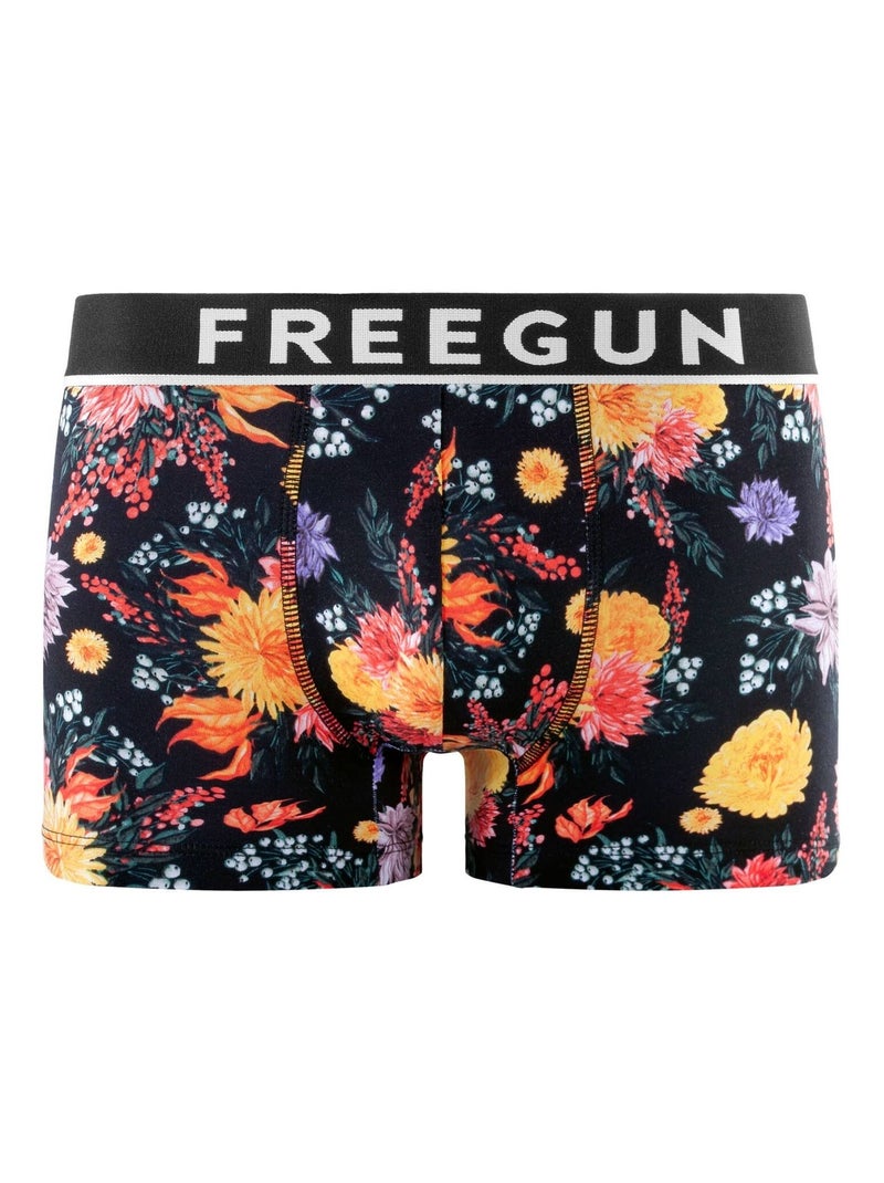Lot de 4 boxers homme en coton signature sergio freegun Bleu - Kiabi