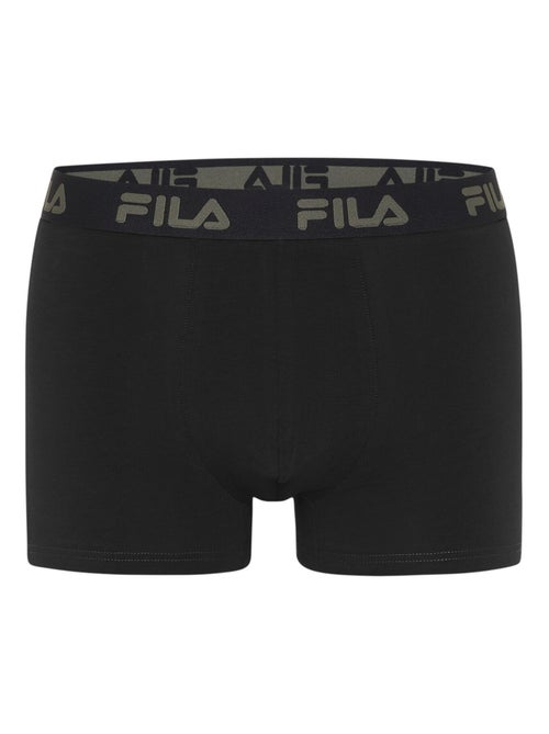 Lot de 4 boxers homme en coton uni fila - Kiabi