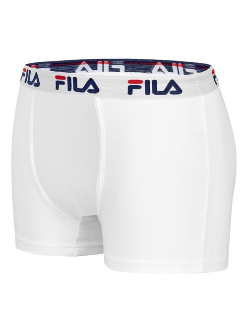 Lot de 4 boxers homme fila 5016 coton couleur blanc fila - Kiabi