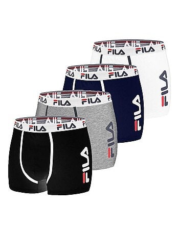 Lot de 4 boxers homme fila 5040 coton couleur assorties fila