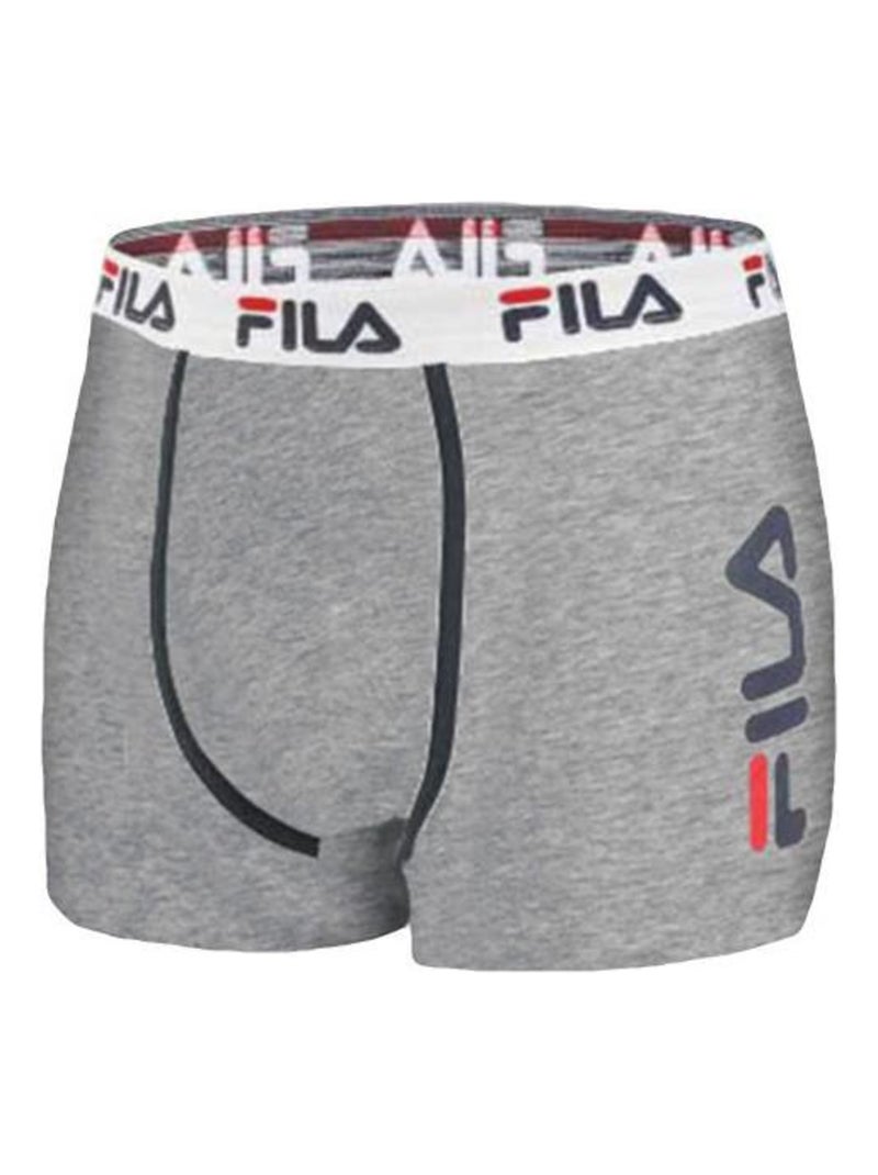 Lot de 4 boxers homme fila 5040 coton couleur assorties fila Gris - Kiabi