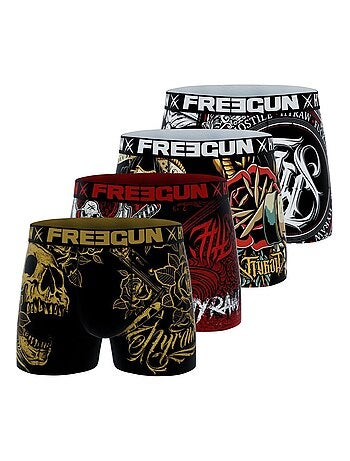 Lot de 4 boxers homme hyraw freegun