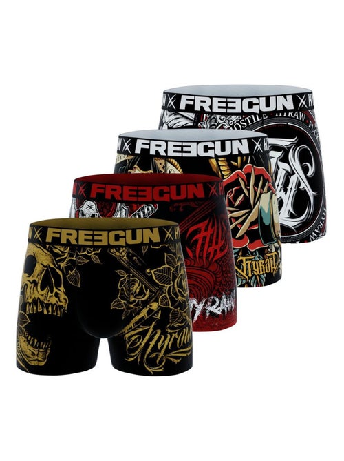 Lot de 4 boxers homme hyraw freegun - Kiabi Lot de 4 boxers homme hyraw freegun - Kiabi