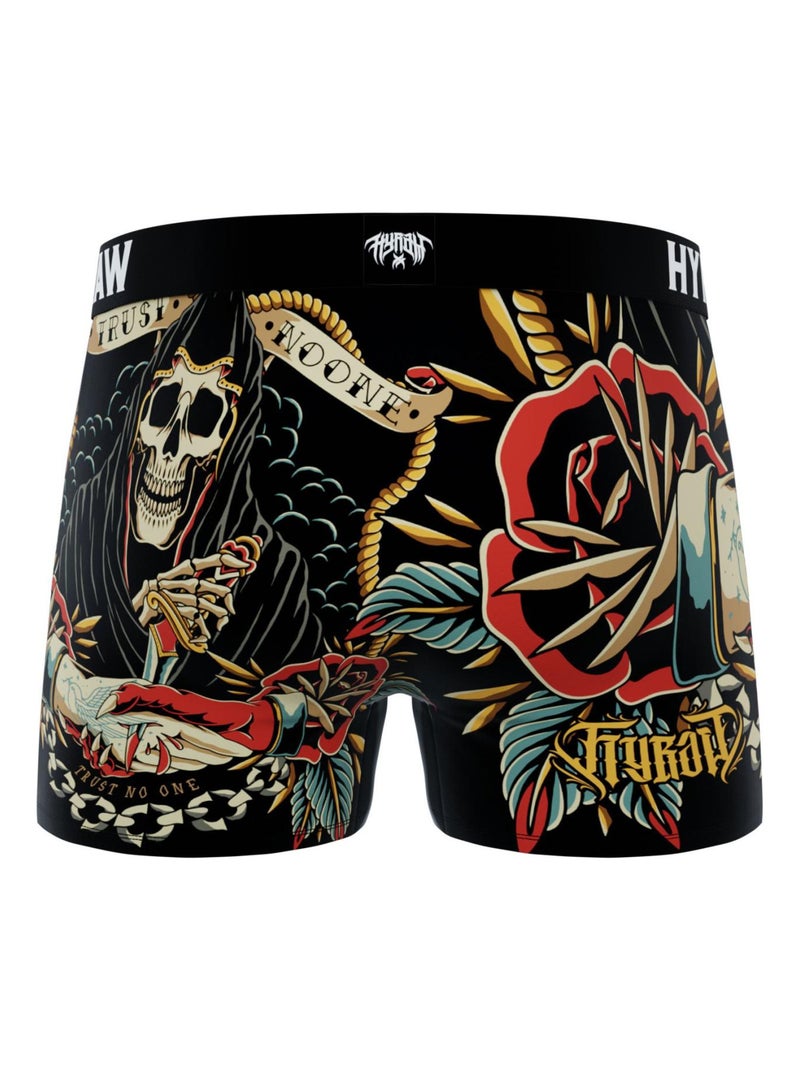 Lot de 4 boxers homme hyraw freegun Noir - Kiabi