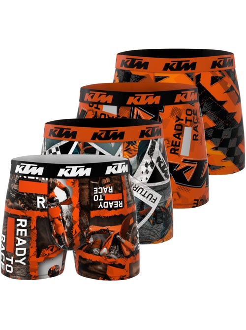 Lot de 4 boxers homme ktm ktm - Kiabi