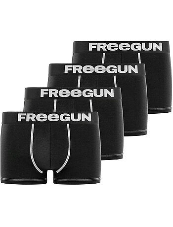 Lot de 4 boxers homme microfibre freegun