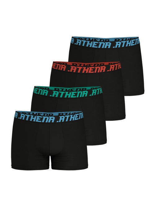 Lot de 4 boxers homme my petit prix athena - Kiabi Lot de 4 boxers homme my petit prix athena - Kiabi