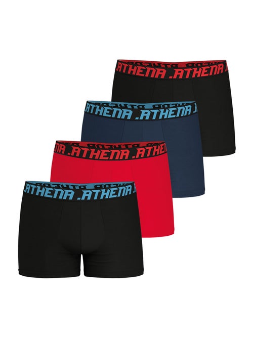 Lot de 4 boxers homme my petit prix athena - Kiabi