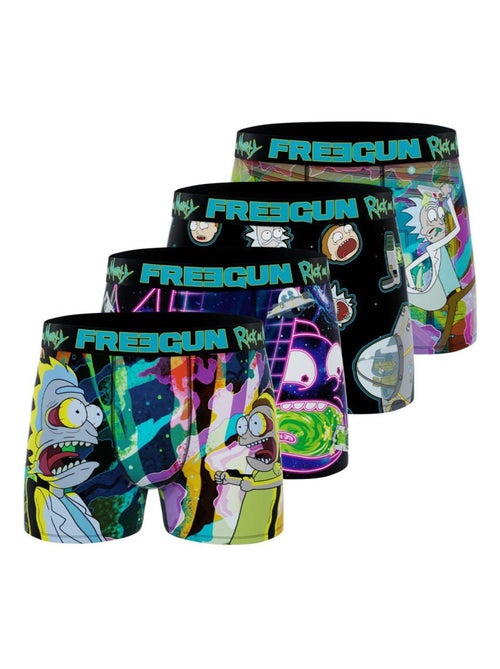 Lot de 4 boxers homme rick and morty g1 freegun - Kiabi