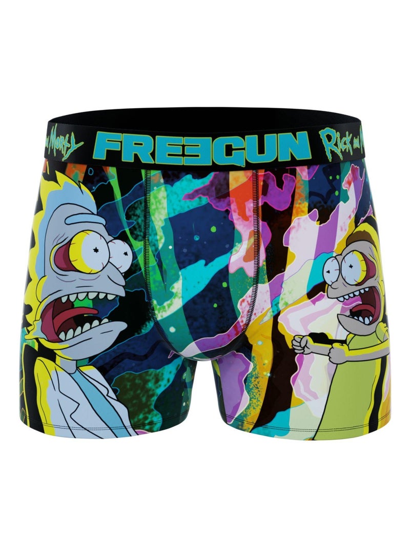 Lot de 4 boxers homme rick and morty g1 freegun Vert - Kiabi