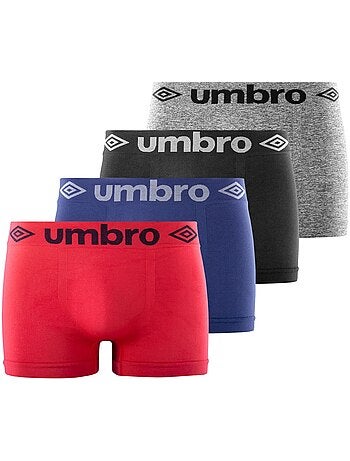 Lot de 4 boxers homme sans couture umbro