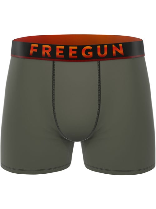 Lot de 4 boxers homme signature dave coolin freegun - Kiabi Lot de 4 boxers homme signature dave coolin freegun - Kiabi