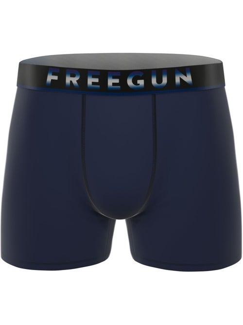 Lot de 4 boxers homme signature dave coolin freegun - Kiabi Lot de 4 boxers homme signature dave coolin freegun - Kiabi