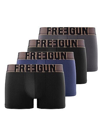 Lot de 4 boxers homme soft touch signature karl freegun