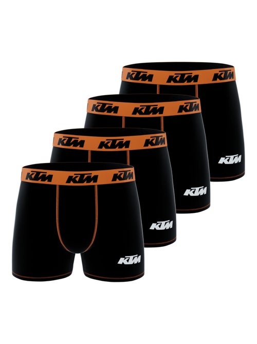Lot de 4 boxers homme uni ktm - Kiabi Lot de 4 boxers homme uni ktm - Kiabi