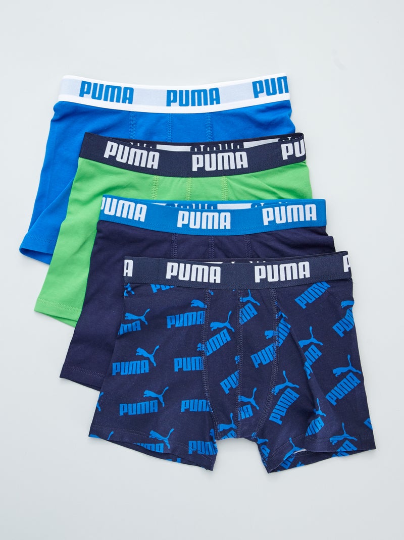 Lot de 4 boxers 'Puma' Bleu - Kiabi