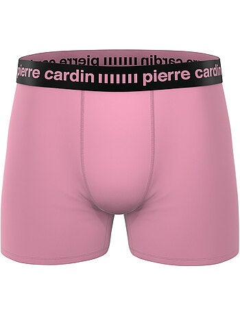 Lot de 4 boxers soft touch homme colorés modèle karl pierre cardin