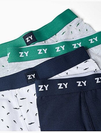 Lot de 4 boxers unis/à imprimés
