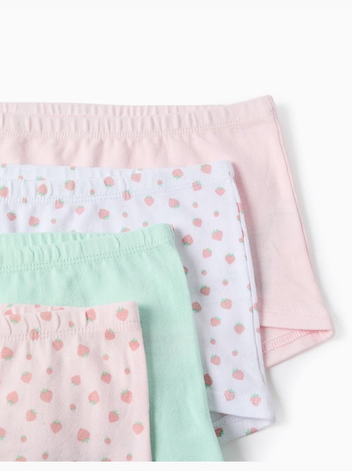 Lot de 4 boxers unis/à imprimés - Kiabi