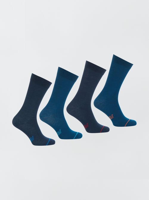 Lot de 4 chaussettes mi-hautes 'Athena' - Kiabi