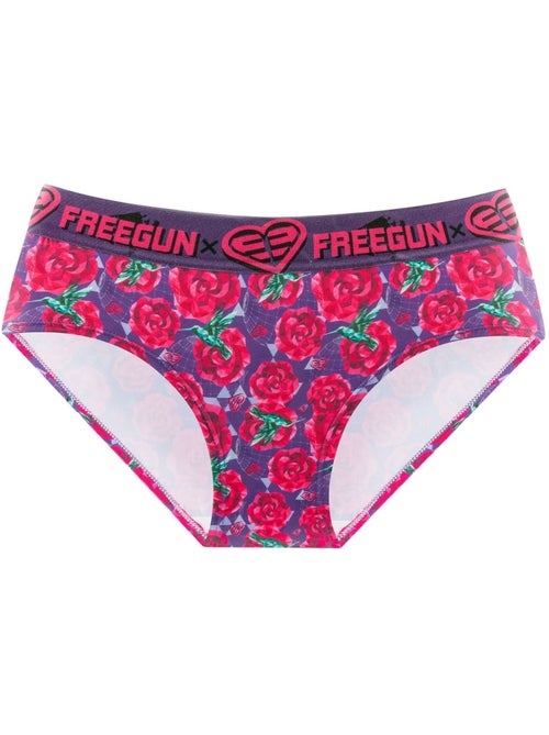 Lot de 4 culottes femme imprimé origami freegun - Kiabi
