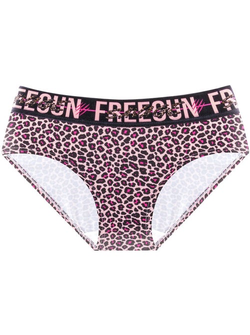 Lot de 4 culottes femme leopard freegun - Kiabi Lot de 4 culottes femme leopard freegun - Kiabi
