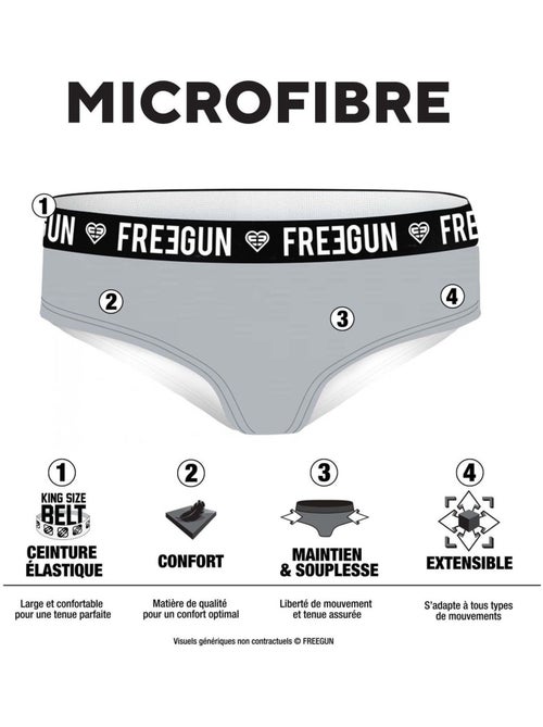 Lot de 4 culottes fille imprimé origami freegun - Kiabi