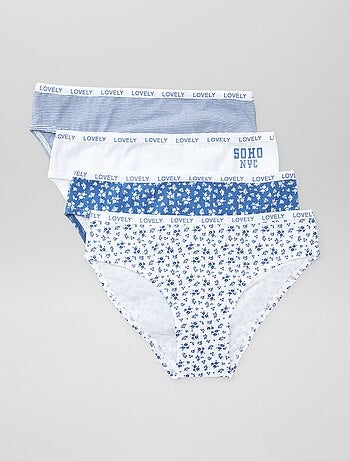 Lot de 4 culottes imprimées
