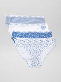 Lot de 4 culottes imprimées BLANC - Kiabi