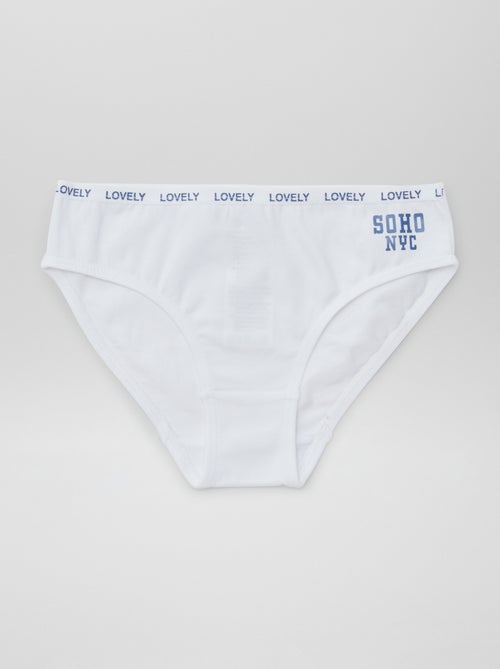 Lot de 4 culottes imprimées - Kiabi