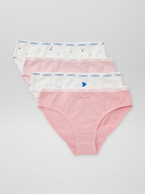 Lot de 4 culottes imprimées - Kiabi