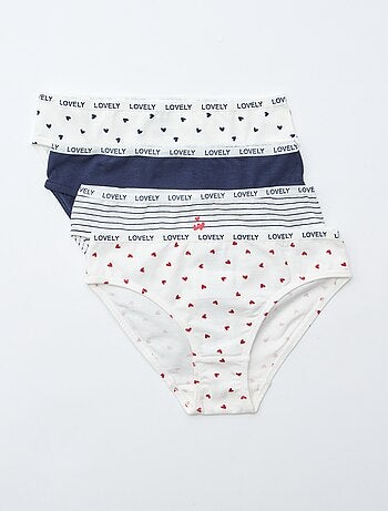 Lot de 4 culottes imprimées