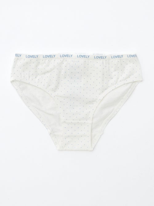 Lot de 4 culottes imprimées - Kiabi