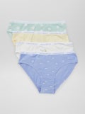 Lot de 4 culottes imprimées Fleurs - Kiabi