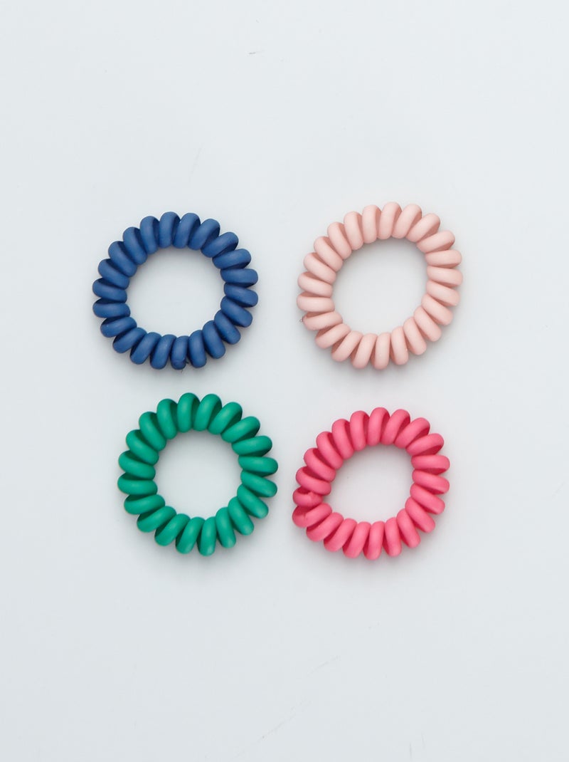 Lot de 4 élastiques ressort Multicolore - Kiabi