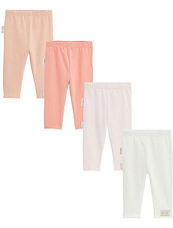 Lot de 4 leggings bébé badian