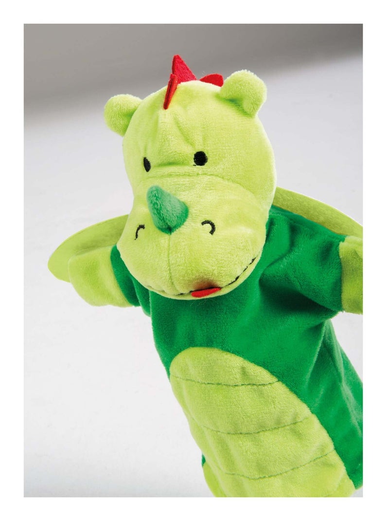Lot de 4 marionnettes à main - Licorne fée dragon et chevalier ROBA Multicolore - Kiabi