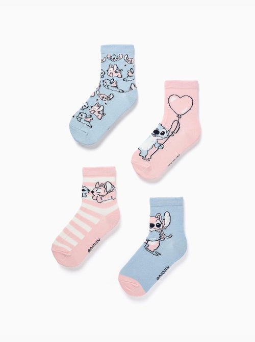 Lot de 4 paires de chaussettes avec imprimés Stitch - Kiabi