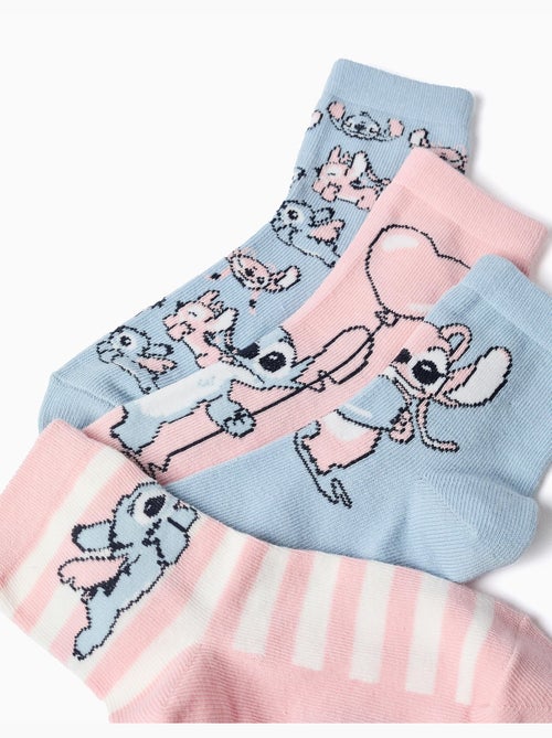 Lot de 4 paires de chaussettes avec imprimés Stitch - Kiabi