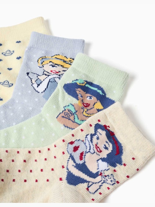 Lot de 4 paires de chaussettes avec les princesses disney - Kiabi Lot de 4 paires de chaussettes avec les princesses disney - Kiabi