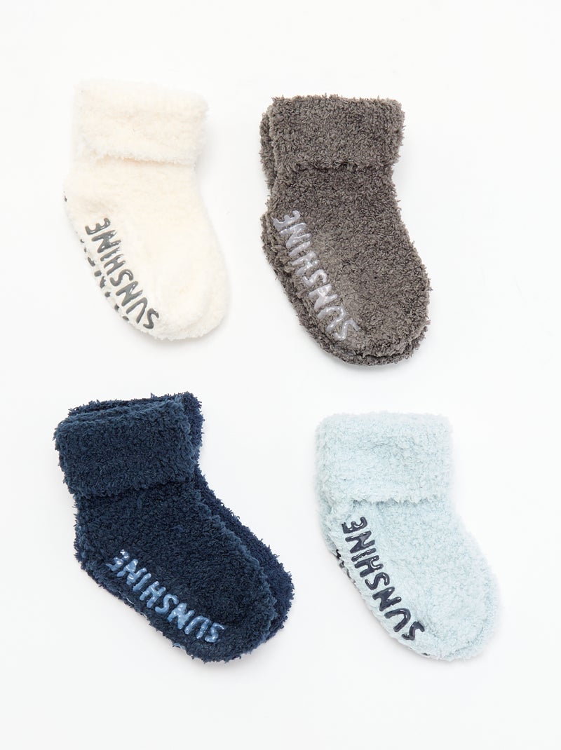 Lot de 4 paires de chaussettes Bleu - Kiabi