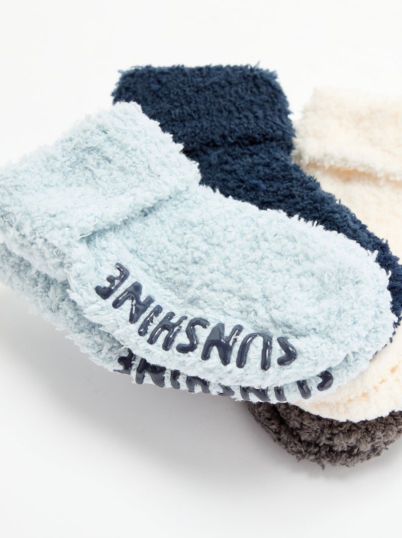 Lot de 4 paires de chaussettes Bleu - Kiabi